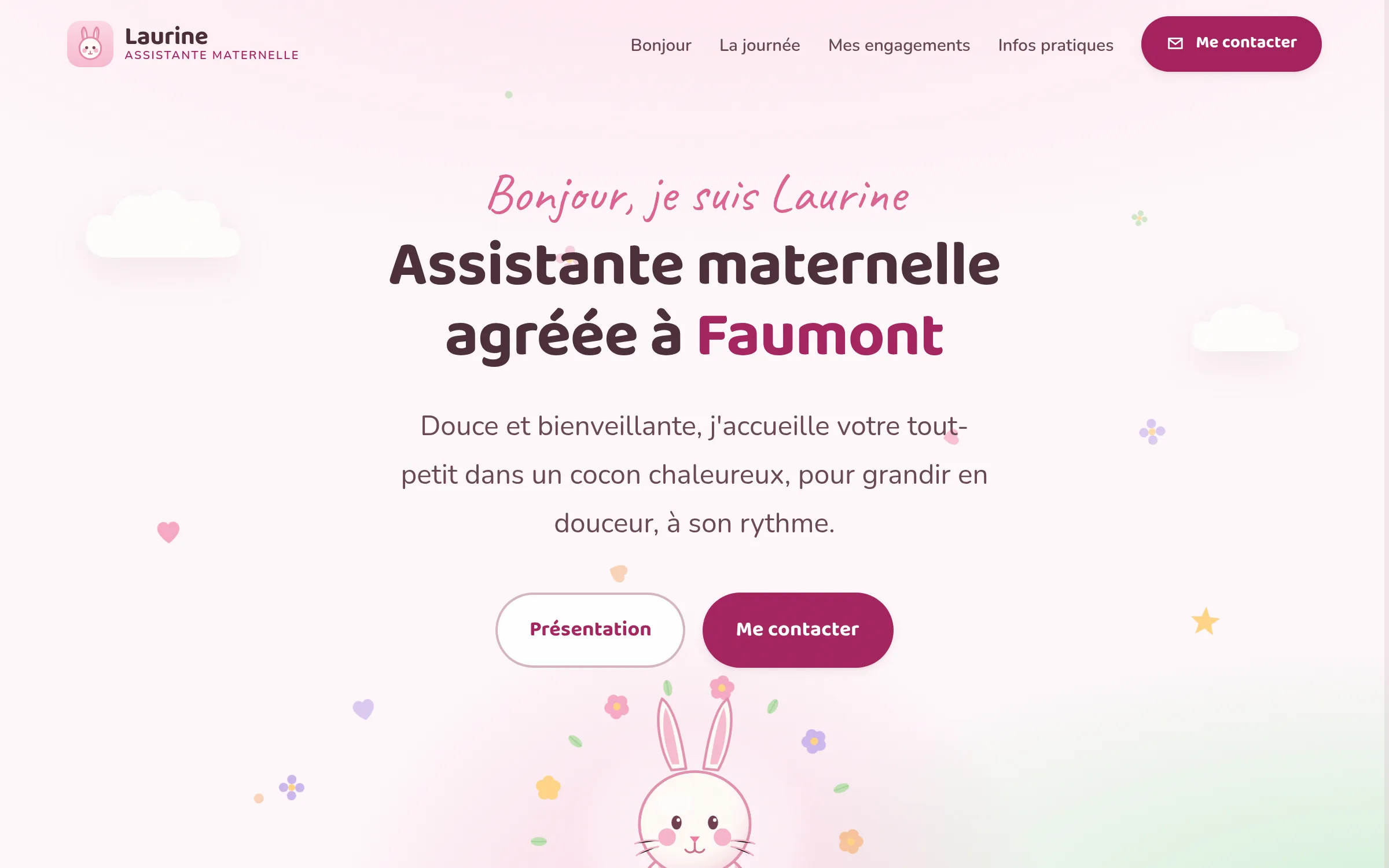 Laurine, assistante maternelle